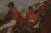 Edgar Degas Jockeys Sweden oil painting artist